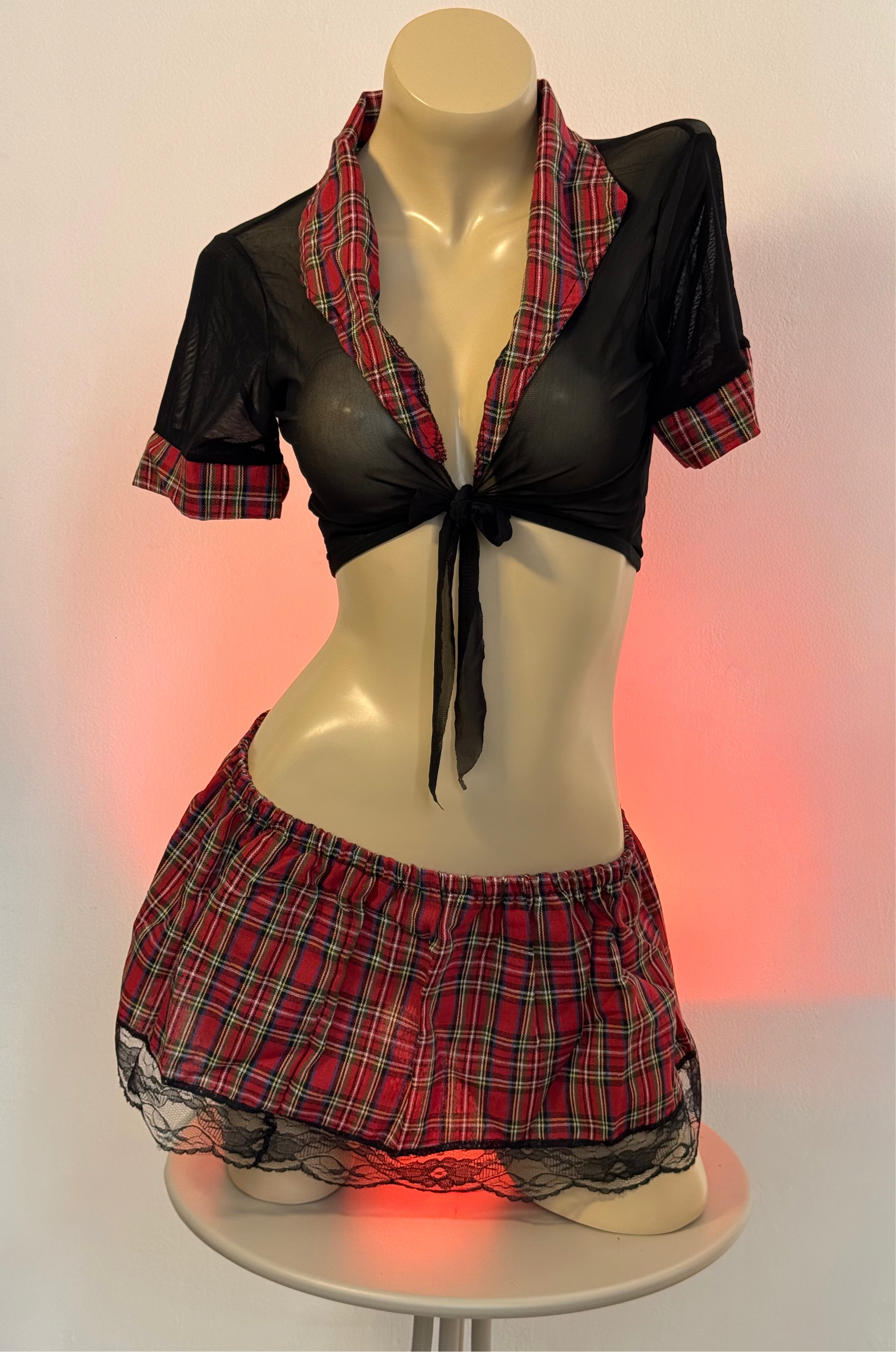 Disfraz Colegiala Sexy Falda+Blusa