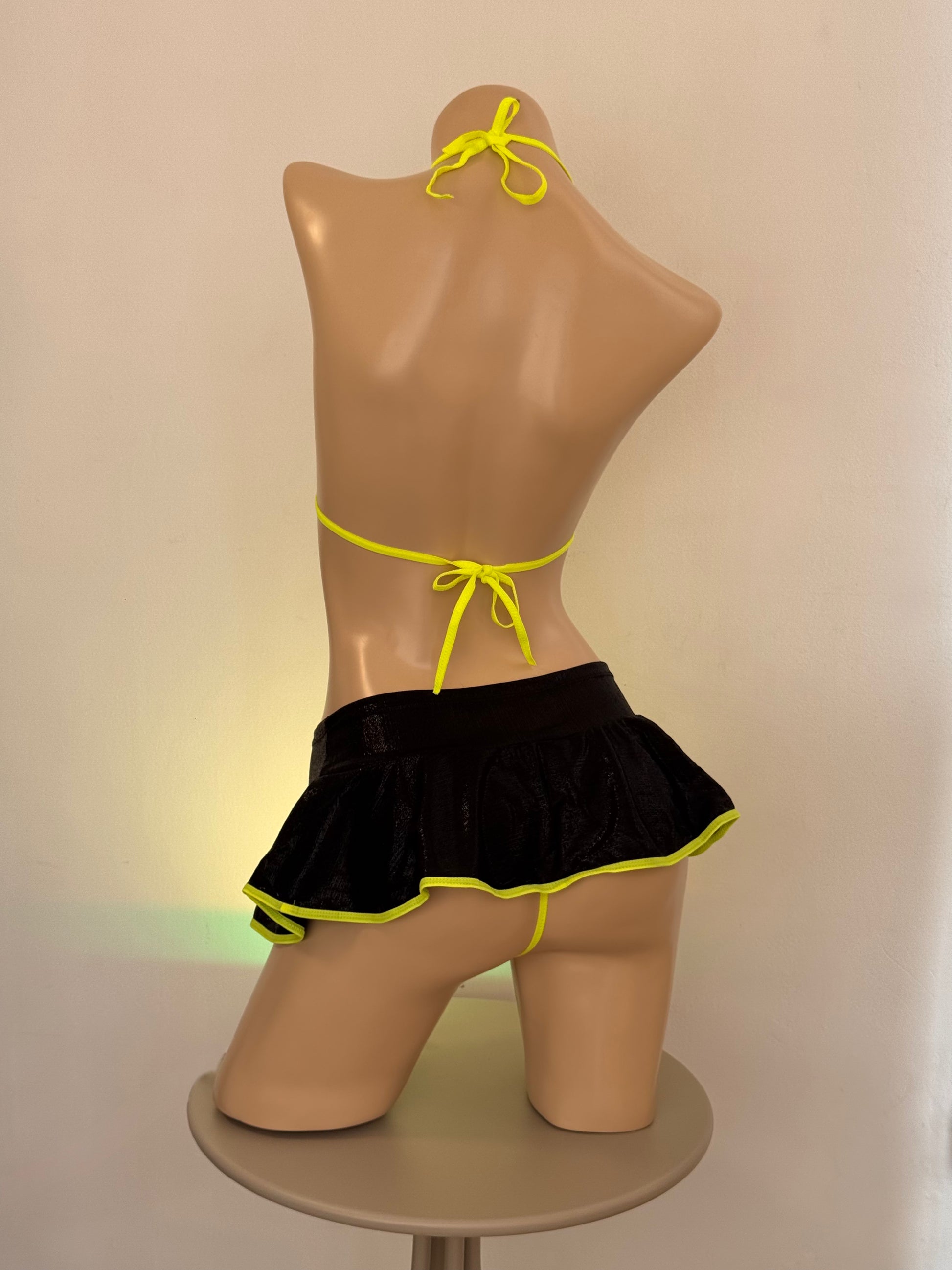 Lencería Sexy Falda+top