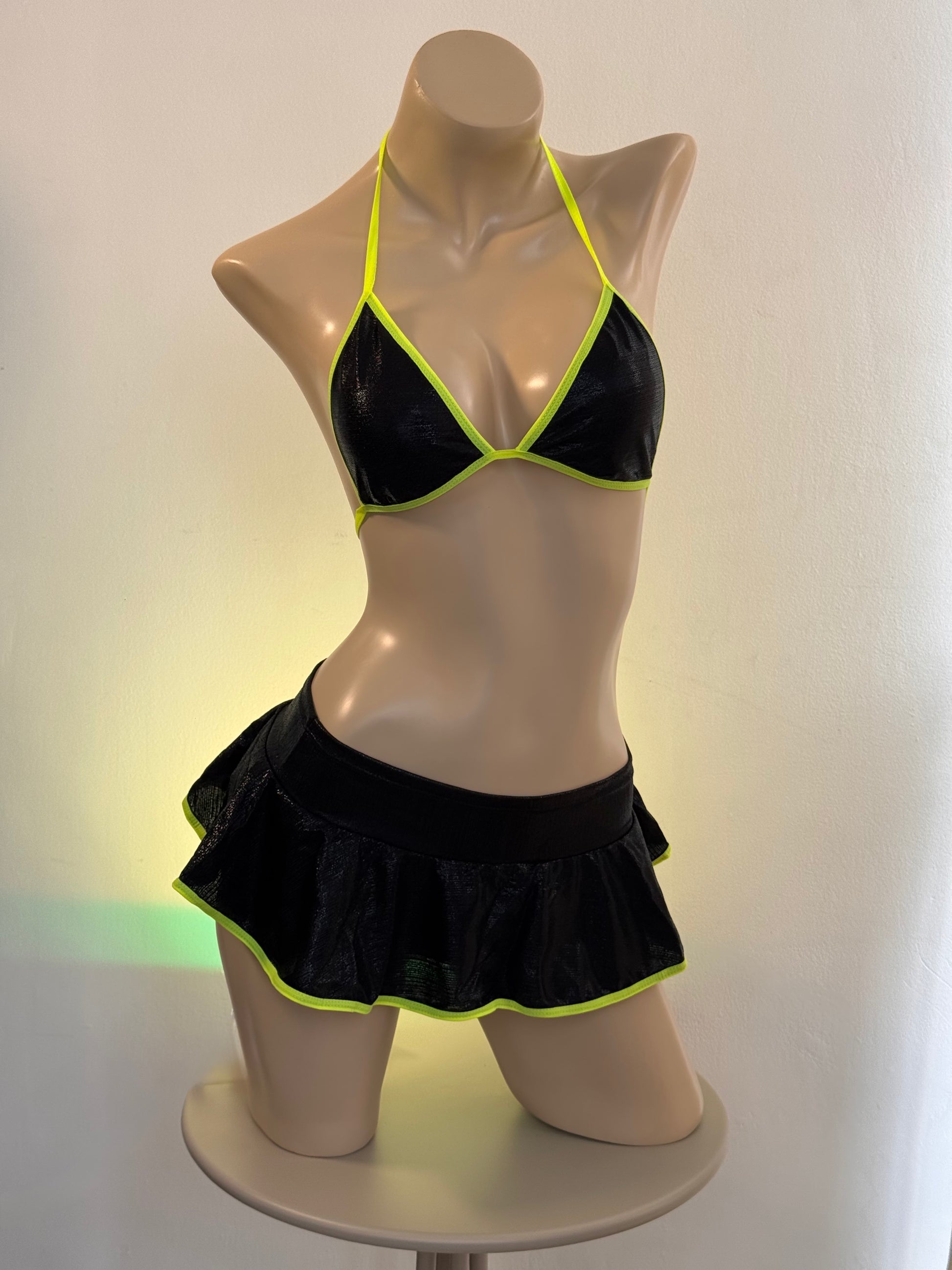 Lencería Sexy Falda+top
